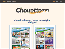 Tablet Screenshot of chouettemag.be